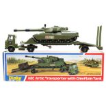 Dinky: A boxed Dinky Toys, AEC Transporter with Chieftain Tank, 616, mint.