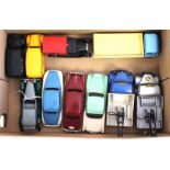 Dinky: A collection of ten assorted unboxed Dinky repainted vehicles. (one box)
