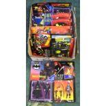 Batman: A collection of nine carded Batman action figures, Made by Kenner, to include: Batman;