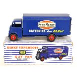 Dinky: A boxed Dinky Supertoys, Guy Van "Ever Ready", 918, blue body and chassis, vehicle good.