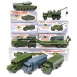 Dinky: A collection of Dinky Toys military vehicles to comprise: Tank Transporter, 660; Centurion