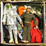 Action Man: A pair of Action Man figures, both as found, together with a collection of