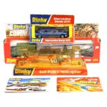 Dinky: A boxed Dinky Toys, Commando Squad Set, 303; together with a boxed Bell Police Helicopter,