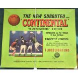 Subbuteo: A boxed Subbuteo Continental 'Floodlighting Edition', as found.