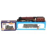 Hornby: An unboxed Hornby, OO gauge, Princess Elizabeth locomotive and tender; together with an