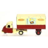 Budgie: An unboxed Scammell 'Scarab', complete with a Scammell Semi-Trailer, playworn.