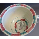 A  Sunderland  chamber pot,  printed with views of ‘The Cast Iron Bride over The River Wear, A