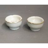 Two London, probably Vauxhall ointment pots, circa 1760, 3.5cm diameter, 2.5cm high (2)