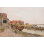 George Dunkerton Hiscox (British, 1840-1909), 'Walberswick, Suffolk', singed l.l., watercolour, 50