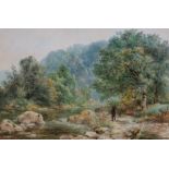 William L. Appleton (British, 19th Century), 'Fishing the Dove, near Dovedale', signed l.l.,