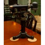 Scientific Interest, a vintage ophthalmic slit lamp, circa 1940's, maker C. Baker, London, No.19512,