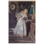 Joseph H. Barnes (British, fl.1867-1887), Cinderella, signed l.l., watercolour, 60 by 40cm, framed