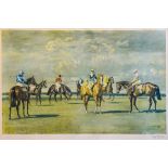 Sir Alfred James Munnings K.C.V.O., P,R.A., (British, 1878-1959), Before the Start Newmarket, signed
