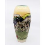 A Moorcroft vase, The Showground pattern, limited edition No.31/50 by K. Goodwin, impressed marks to