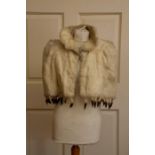 Ladies fur cape 1920/30 with ermine tales