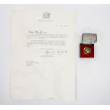 A silver thimble & Crown cover to commemorate the Silver Jubilee of H.M. The Queen in 1978, which