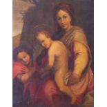 After Andrea del Sarto, The Madonna and Child with The Infant St John the Baptist, oil on panel,