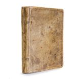 Georgian English "commonplace book", 218 pages, bound in full vellum, most pages with copious ink