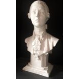 Paul Rothlisberger (Swiss, 1892-1990) for Sevres, a large Parian ware bust of Yvonne Printemps as