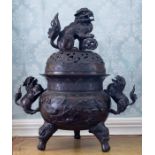 ***MAILBOXES***TOO HEAVY***FOR POSTAGE*NOTIFIED BUYER***A large 19th Century Chinese bronze