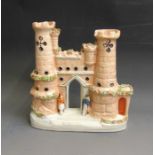 A Staffordshire model of Sebastopol Castle, circa 185-60, 26cm high,  24 cm wide Literature: