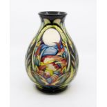 A Moorcroft baluster vase,Sheer Water Moon pattern, designed by E. Bassons, dated 29.6.05, impressed