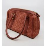 Dusty Pink Gucci Handbag with two straps & fastenings & leather strap (never used) bought in