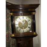 Weller & Magson,  London, a Queen Anne  longcase clock, early 18th Century, plain cornice, slim case