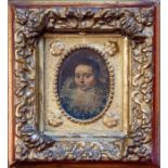 Follower of Michiel van Mierevelt (Dutch, early 17th Century), portrait miniature of a young lady,