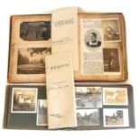 Hunting / Equestrian Interest. A scrap album and a photograph album featuring numerous original