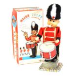 Major Tooty: A boxed, 1960's, battery operated, tinplate, Major Tooty, operates by blowing the