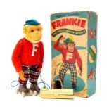 Alps: A boxed remote control, fur and plastic, Frankie the Roller Skating Monkey, complete with