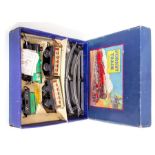 Hornby: A boxed Hornby O Gauge, clockwork, Passenger Set, complete within original box; together