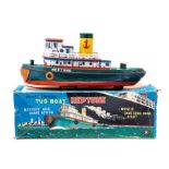 Tug Boat: A boxed, battery operated, tinplate, Tug Boat Neptune, Made by Masudaya (Modern Toys),