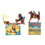 Jockey Rider: A boxed, clockwork, tinplate, Jockey Rider, Made by Kokyu Shokai, Japan, complete