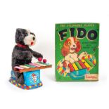 Fido the Xylophone Player: A boxed, battery operated, tinplate, Fido the Xylophone Player, Made by