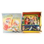 Punch and Judy: A boxed, tinplate, Punch and Judy, Peter Pan Series, Made in England, complete