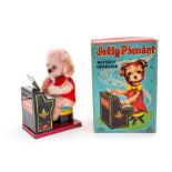 Jolly Pianist: A boxed, battery operated, tinplate, Jolly Pianist, Made by Nomura, Japan, complete