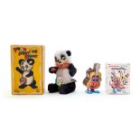 Yo Yo Playing Bear: A boxed, clockwork, tinplate and plush, Yo Yo Playing Bear, Made by Fuji Press