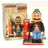 Gino Neapolitan Balloon Blower: A boxed, battery operated, tinplate, Gino Neapolitan Balloon Blower,