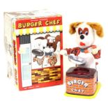 Burger Chef: A boxed, battery operated, tinplate, Burger Chef, Made by Yonezawa, for Amico, Japan,