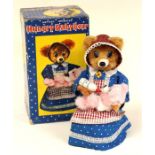 Hungry Baby Bear: A boxed, battery operated, tin and plush, Hungry Baby Bear, Made by Yonezawa.