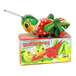 Chirpy Grasshopper: A boxed, battery operated, tinplate, Chirpy Grasshopper, Made by Masudaya (