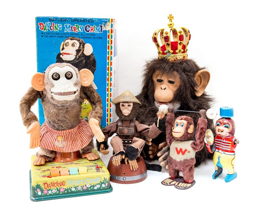 Monkeys: A King of the Jungle, Extremely Clever Monkey Automaton; Talking Monkey, film related;