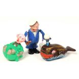 Drunken Sailor: A clockwork, vintage plastic, HMS Tri-ang Drunken Sailor, Made by Tri-ang, Minic