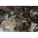 A small collection of silverware, to include; two silver napkin rings, a silver handled magnifying