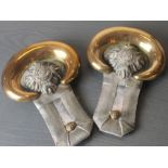 A pair of Victorian epaulettes to an officer of Buffs (Royal East Kent Regiment), by W.