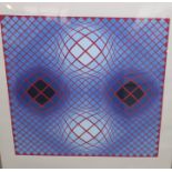 Victor Vasarely (Hungarian-French 1906-1997), an untitled limited edition print, numbered 102/250,