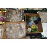 A large collection of glass, makers to include Royal Doulton; comprising of wine glasses,