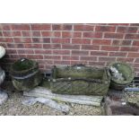 **REOFFER IN A&C NOV £30-£60** A mixture of garden troughs 19th and 20 century (5)